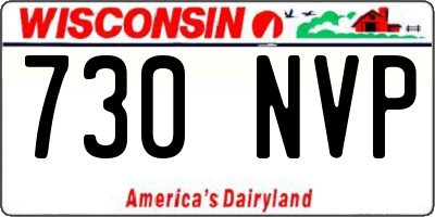 WI license plate 730NVP