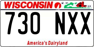WI license plate 730NXX