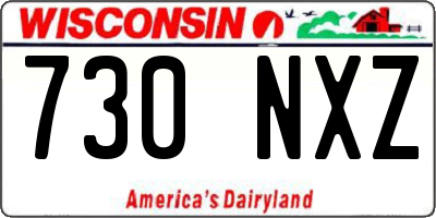 WI license plate 730NXZ