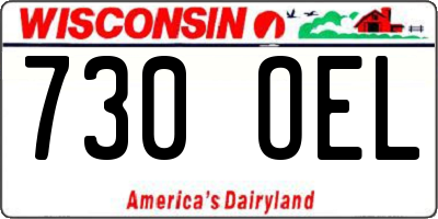 WI license plate 730OEL