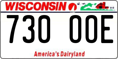 WI license plate 730OOE