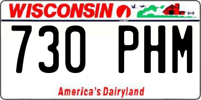 WI license plate 730PHM