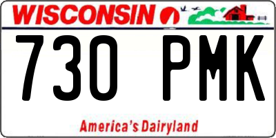 WI license plate 730PMK