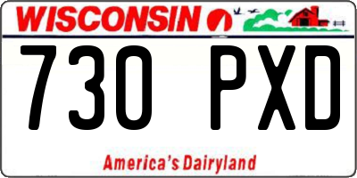 WI license plate 730PXD