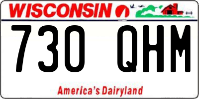 WI license plate 730QHM
