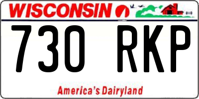 WI license plate 730RKP