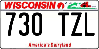 WI license plate 730TZL
