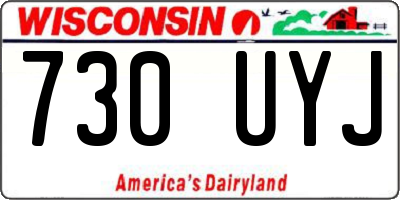 WI license plate 730UYJ