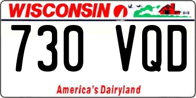 WI license plate 730VQD