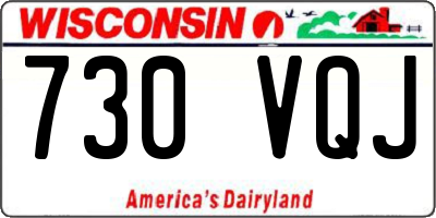 WI license plate 730VQJ