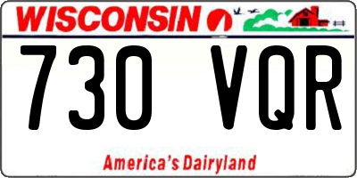 WI license plate 730VQR