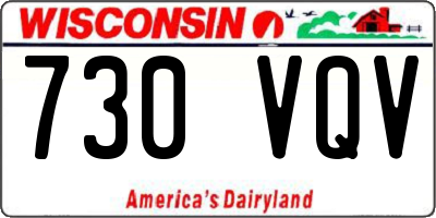 WI license plate 730VQV