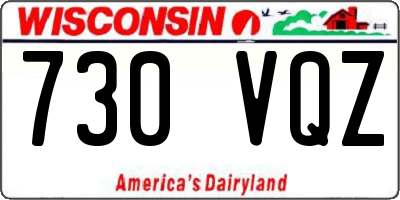 WI license plate 730VQZ
