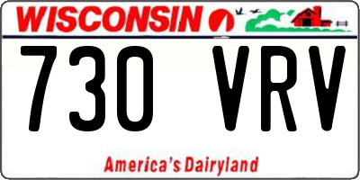 WI license plate 730VRV