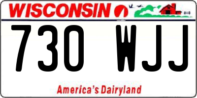 WI license plate 730WJJ