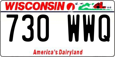 WI license plate 730WWQ