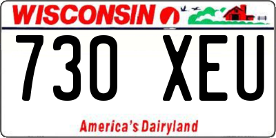 WI license plate 730XEU