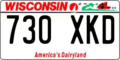 WI license plate 730XKD