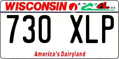 WI license plate 730XLP