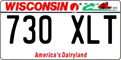 WI license plate 730XLT
