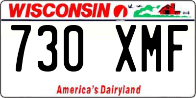 WI license plate 730XMF