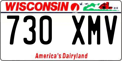 WI license plate 730XMV