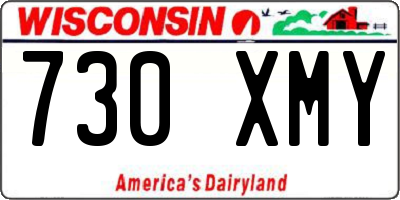 WI license plate 730XMY