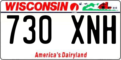 WI license plate 730XNH