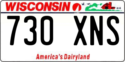 WI license plate 730XNS