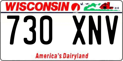 WI license plate 730XNV