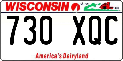 WI license plate 730XQC