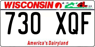 WI license plate 730XQF