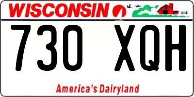 WI license plate 730XQH