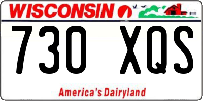 WI license plate 730XQS