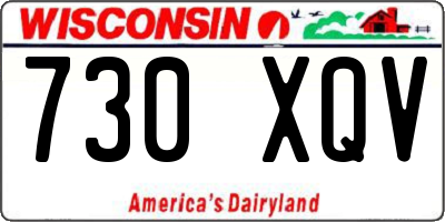 WI license plate 730XQV
