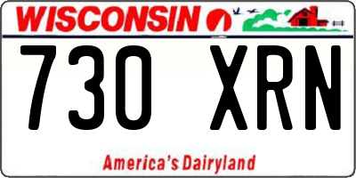 WI license plate 730XRN