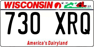WI license plate 730XRQ