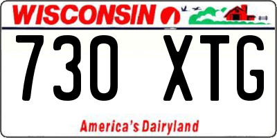WI license plate 730XTG