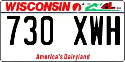 WI license plate 730XWH