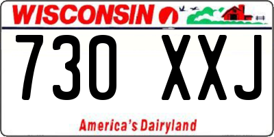 WI license plate 730XXJ