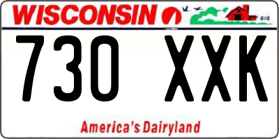 WI license plate 730XXK