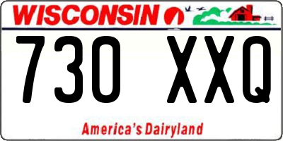 WI license plate 730XXQ