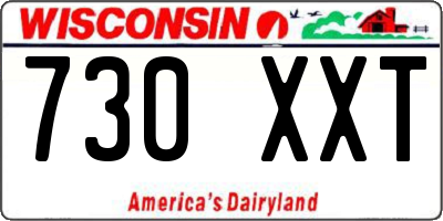 WI license plate 730XXT