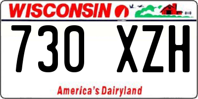 WI license plate 730XZH