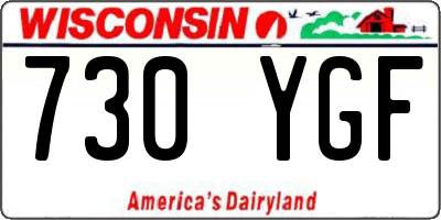 WI license plate 730YGF