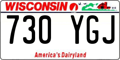 WI license plate 730YGJ