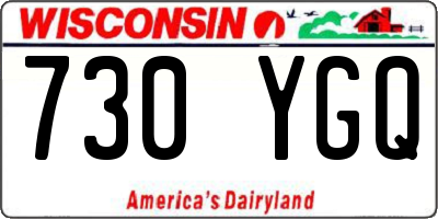 WI license plate 730YGQ