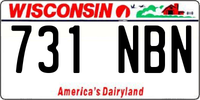 WI license plate 731NBN