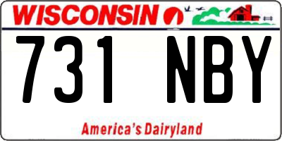 WI license plate 731NBY