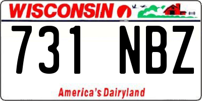 WI license plate 731NBZ